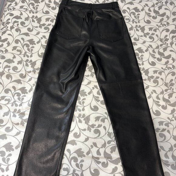 Women's Faux Leather Pants - Size 8 - Picture 2 of 4